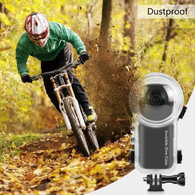 Alt view image 6 of 7 - For Insta360 X3 PULUZ Invisible Dive Case 50m Waterproof Sealed Case (Transparent)