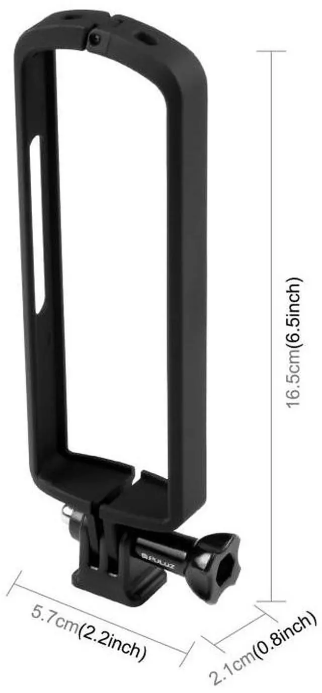 Alt view image 2 of 7 - PULUZ PC ABS Plastic Protective Frame for Ricoh Theta SC2, with Adapter Mount & Screw(Black)
