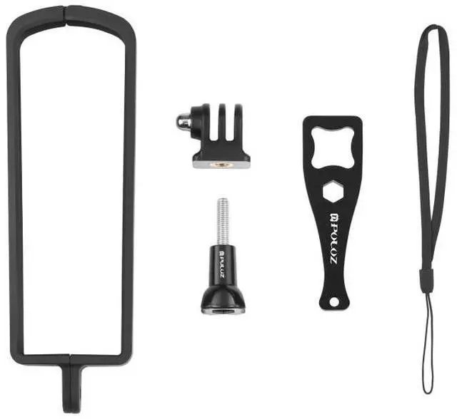 Alt view image 7 of 7 - PULUZ PC ABS Plastic Protective Frame for Ricoh Theta SC2, with Adapter Mount & Screw(Black)