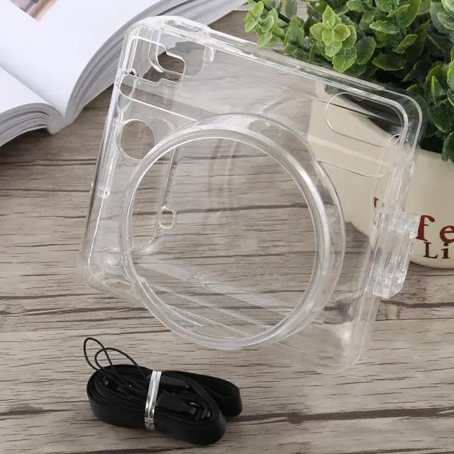 Main image of Protective Crystal Shell Case with Strap for FUJIFILM instax SQUARE SQ6 (Transparent)