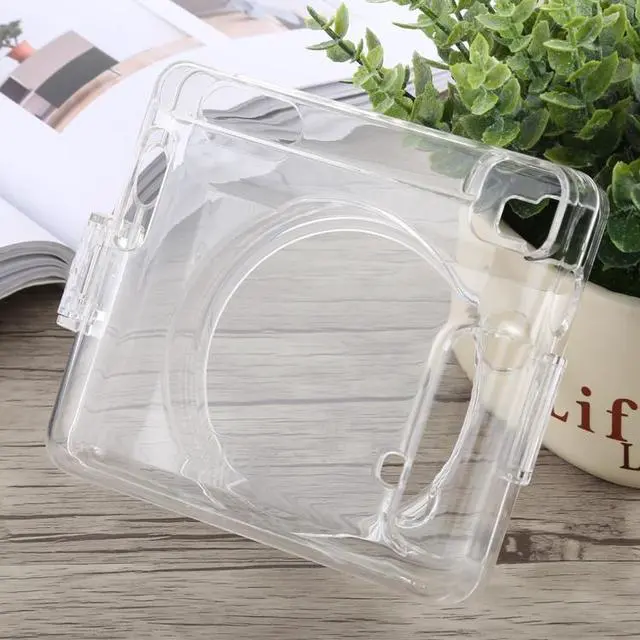 Alt view image 2 of 6 - Protective Crystal Shell Case with Strap for FUJIFILM instax SQUARE SQ6 (Transparent)