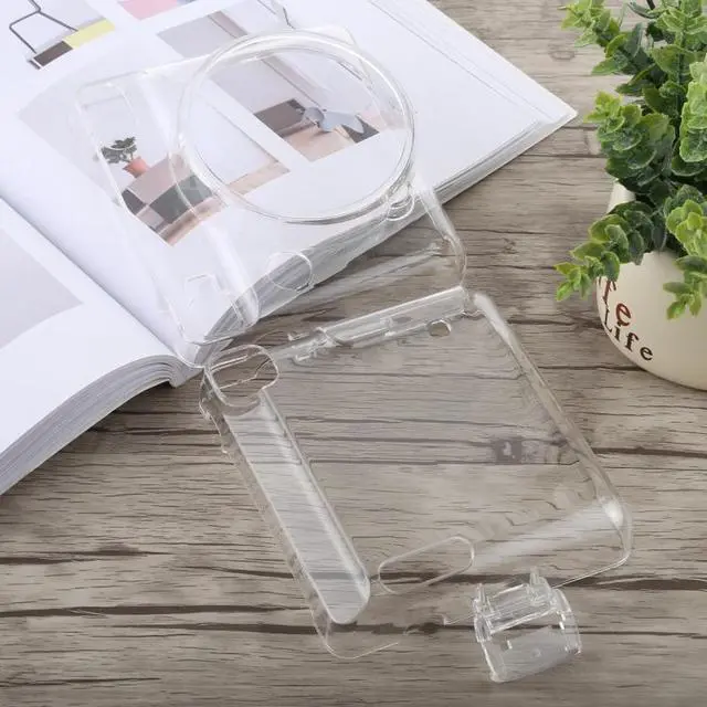 Alt view image 6 of 6 - Protective Crystal Shell Case with Strap for FUJIFILM instax SQUARE SQ6 (Transparent)