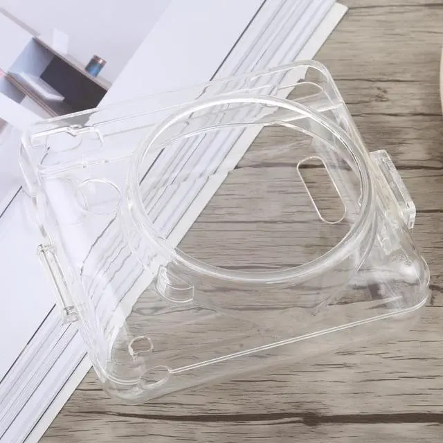 Alt view image 3 of 6 - Protective Crystal Shell Case with Strap for FUJIFILM instax SQUARE SQ6 (Transparent)