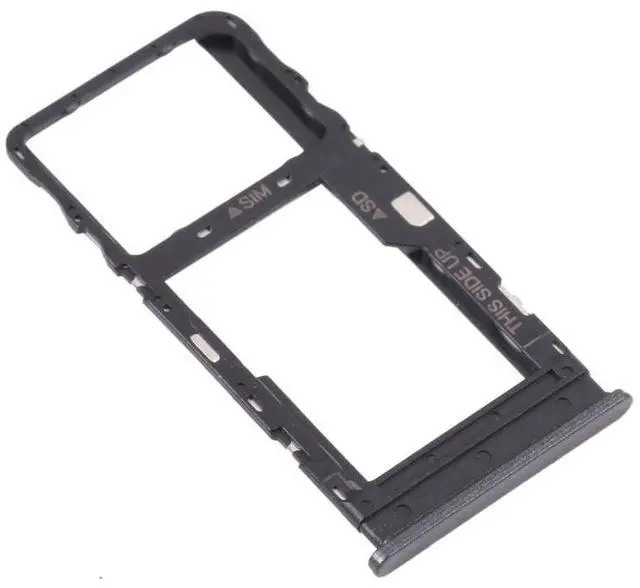 Alt view image 3 of 4 - Original SIM Card Tray + Micro SD Card Tray for TCL 10L/10 Lite T770H T770B(Silver)