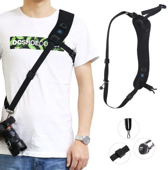 Main image of PULUZ Quick Release Anti-Slip Soft Pad Nylon Breathable Curved Camera Strap with Metal Hook for SLR / DSLR Cameras