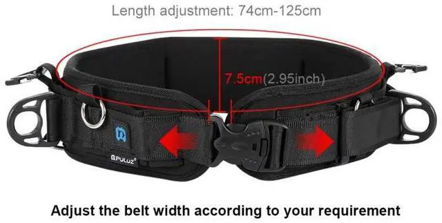 Alt view image 3 of 7 - PULUZ Multi-functional Bundle Waistband Strap Belt with Hook for SLR / DSLR Cameras