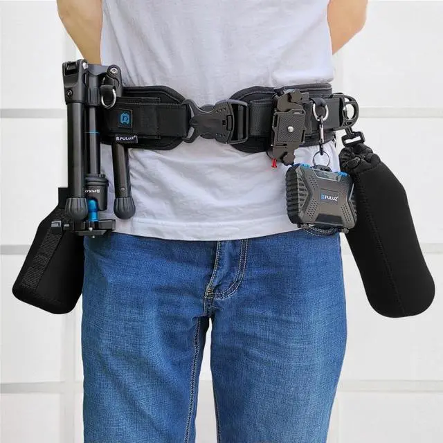 Alt view image 7 of 7 - PULUZ Multi-functional Bundle Waistband Strap Belt with Hook for SLR / DSLR Cameras