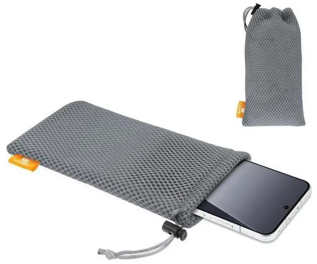 Main image of HAWEEL Pouch Bag for Smart Phones, Power Bank and other Accessories, Size up to 5.5 inch(Grey)