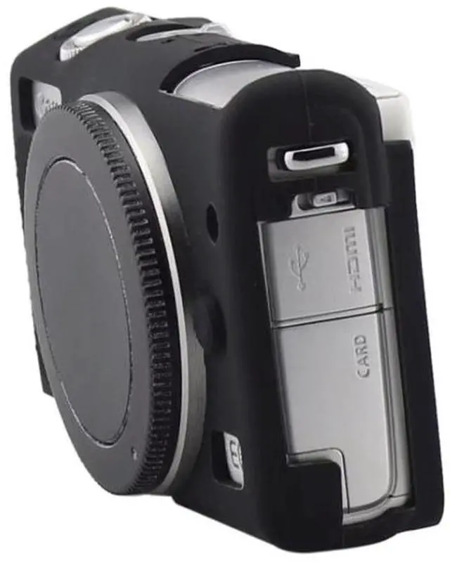 Alt view image 4 of 6 - Soft Silicone Protective Case for Canon EOS M200 (Brown)