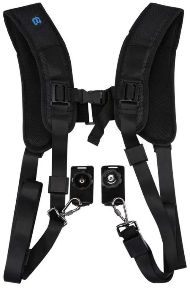 Alt view image 2 of 7 - PULUZ Quick Release Double Shoulder Harness Soft Pad Decompression Foam Strap Belt for DSLR Digital Cameras (Style 2)
