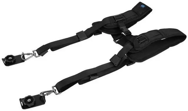 Alt view image 4 of 7 - PULUZ Quick Release Double Shoulder Harness Soft Pad Decompression Foam Strap Belt for DSLR Digital Cameras (Style 2)