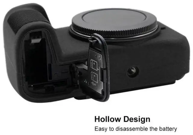 Alt view image 7 of 7 - PULUZ Soft Silicone Protective Case for Canon EOS RP(Black)