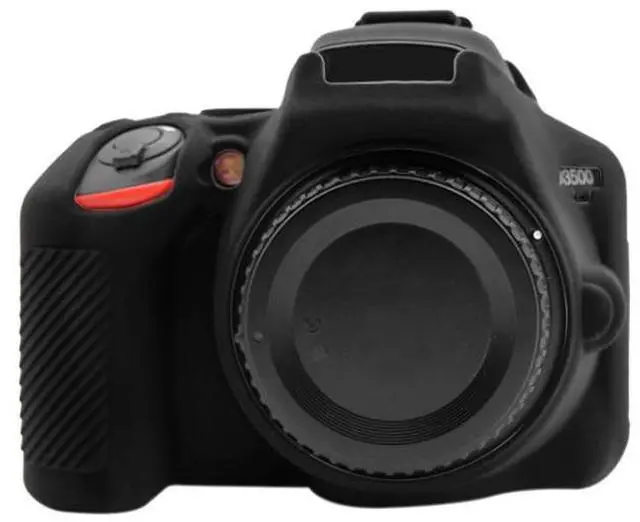 Alt view image 2 of 7 - PULUZ Soft Silicone Protective Case for Nikon D3500(Black)
