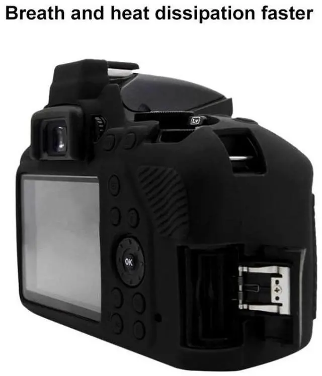 Alt view image 6 of 7 - PULUZ Soft Silicone Protective Case for Nikon D3500(Black)