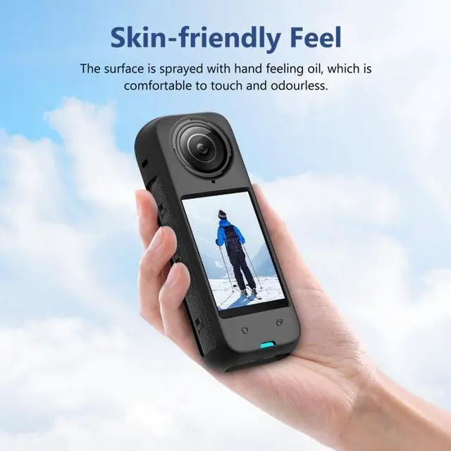 Alt view image 6 of 7 - For Insta360 X4 PULUZ Full Body Dust-proof Silicone Protective Case (White)