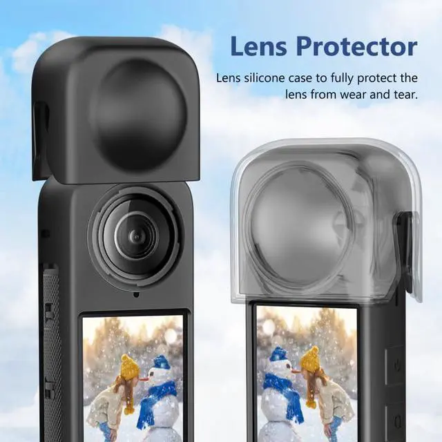 Alt view image 7 of 7 - For Insta360 X4 PULUZ Full Body Dust-proof Silicone Protective Case (White)