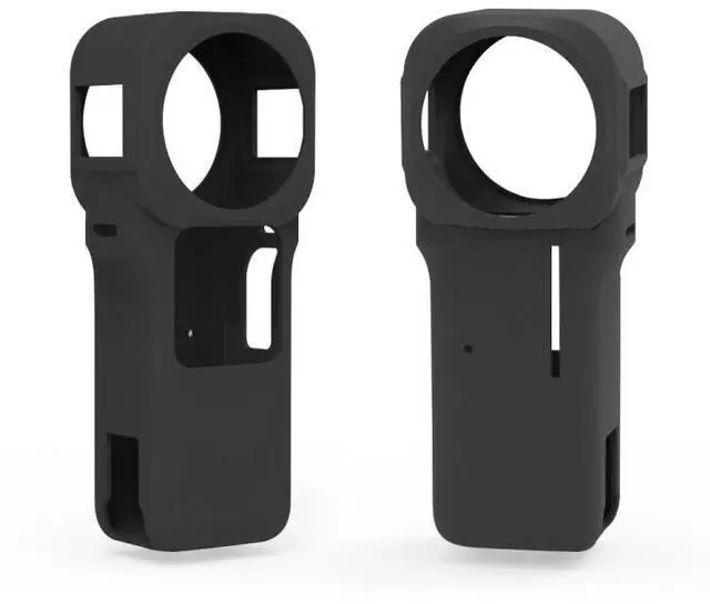 Alt view image 4 of 6 - PULUZ Silicone Protective Case with Lens Cover for Insta360 One RS 1-Inch 360 Edition(Red)