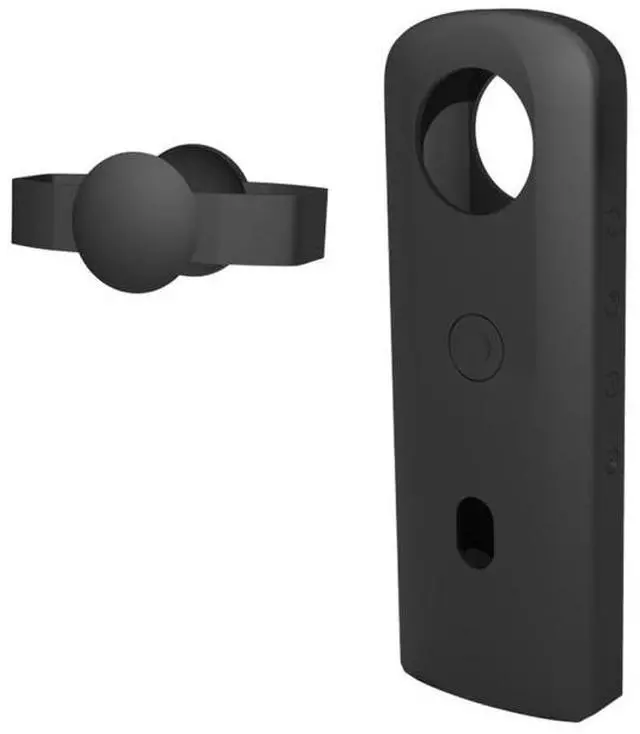 Alt view image 3 of 7 - PULUZ Silicone Protective Case with Lens Cover for Ricoh Theta SC2 360 Panoramic Camera(Black)