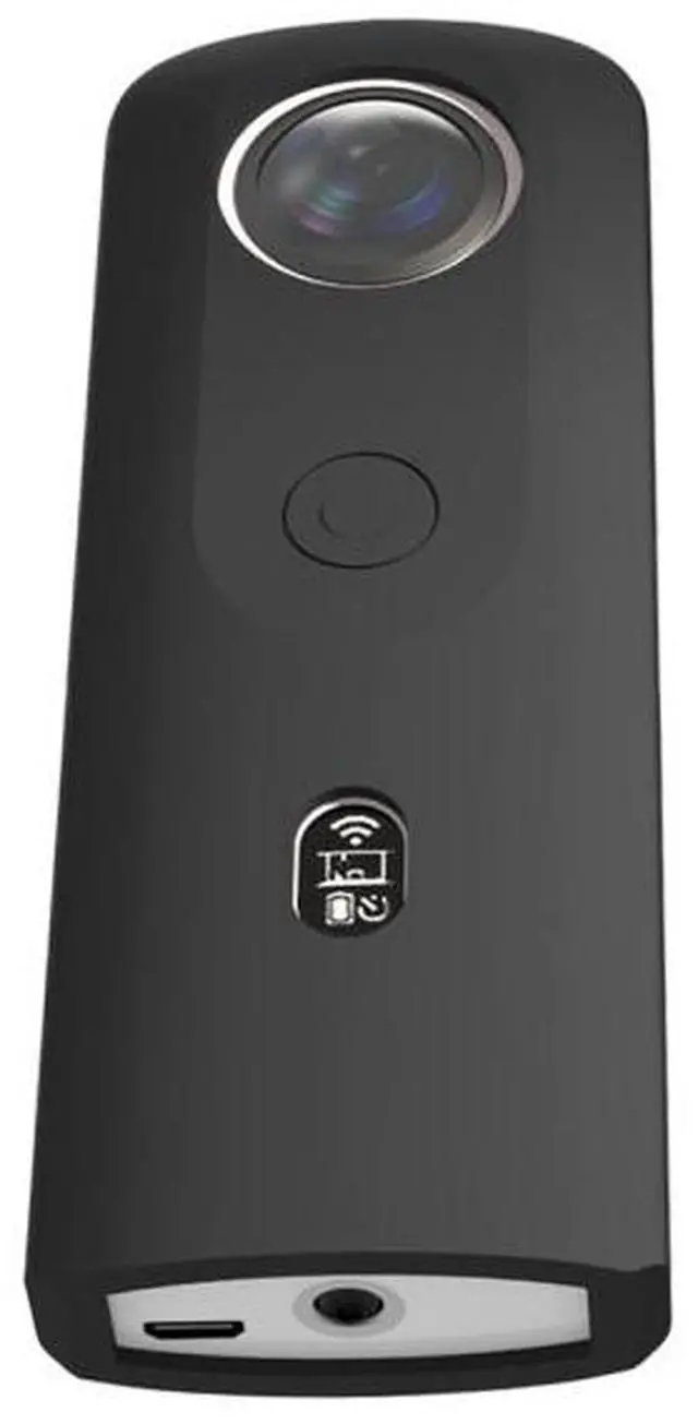 Alt view image 5 of 7 - PULUZ Silicone Protective Case with Lens Cover for Ricoh Theta SC2 360 Panoramic Camera(Black)