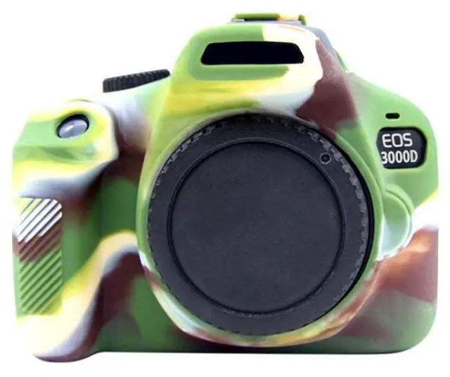 Alt view image 2 of 7 - PULUZ Soft Silicone Protective Case for Canon EOS 3000D / 4000D(Red)
