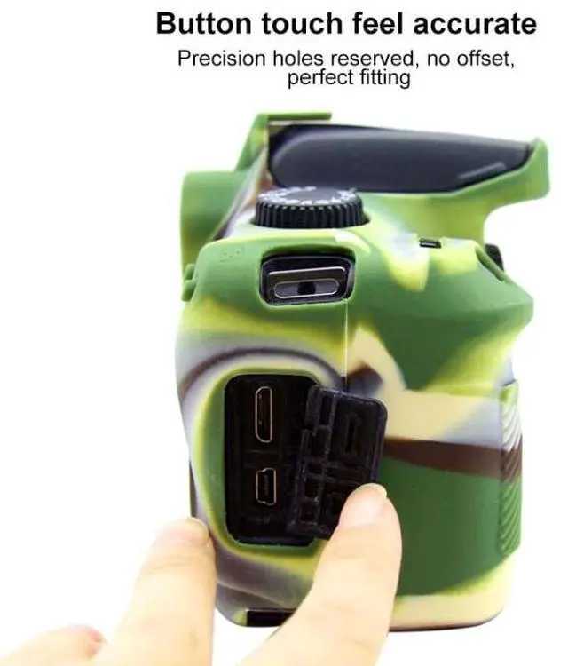 Alt view image 5 of 7 - PULUZ Soft Silicone Protective Case for Canon EOS 3000D / 4000D(Red)