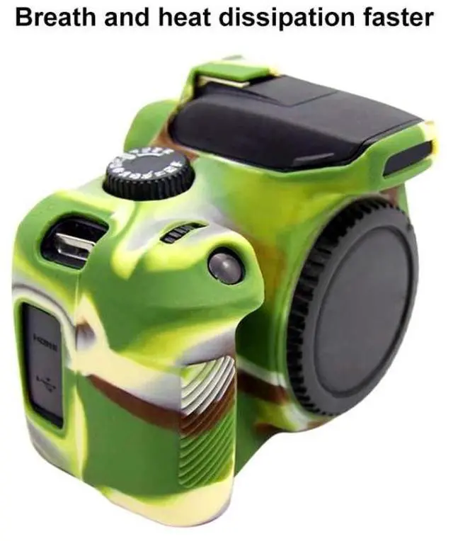 Alt view image 6 of 7 - PULUZ Soft Silicone Protective Case for Canon EOS 3000D / 4000D(Red)