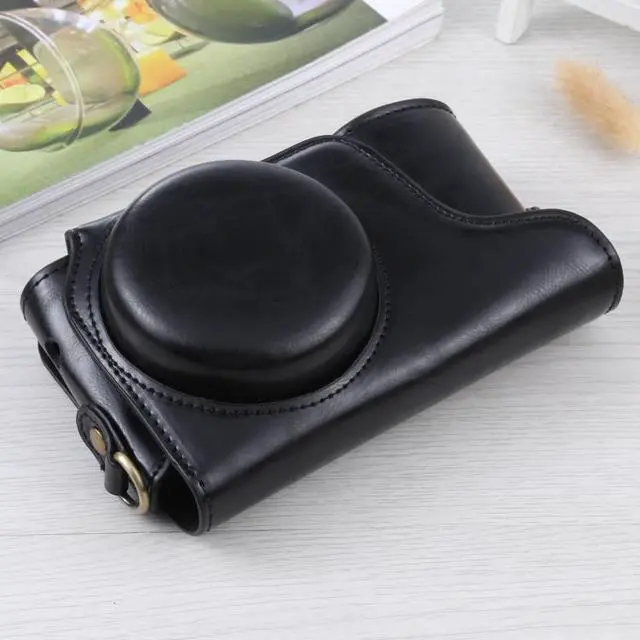 Alt view image 2 of 5 - Full Body Camera PU Leather Case Bag with Strap for Samsung Galaxy Camera EK-GC100 / EK-GC110 / EK-GC200(Black)