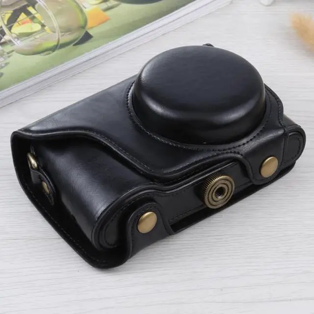 Alt view image 3 of 5 - Full Body Camera PU Leather Case Bag with Strap for Samsung Galaxy Camera EK-GC100 / EK-GC110 / EK-GC200(Black)