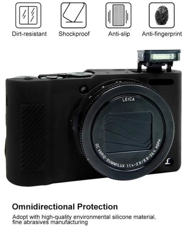 Alt view image 4 of 7 - PULUZ Soft Silicone Protective Case for Panasonic Lumix LX10(Coffee)