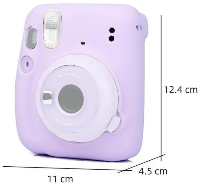 Alt view image 3 of 6 - Camera Jelly Color Silicone Protective Cover For Fujifilm Instax mini 11(White)
