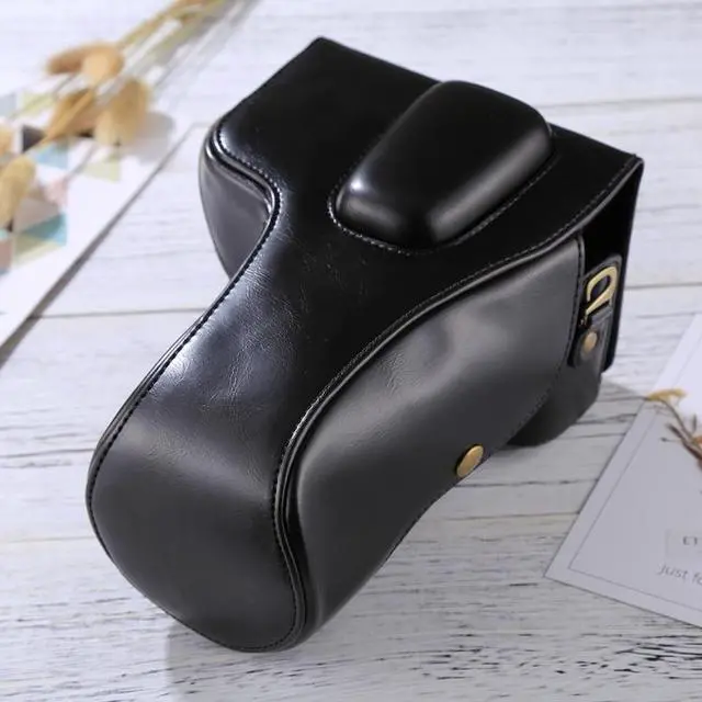 Alt view image 2 of 7 - Full Body Camera PU Leather Case Bag for Nikon D5300 / D5200 / D5100 (18-55mm / 18-105mm / 18-140mm Lens) (Coffee)
