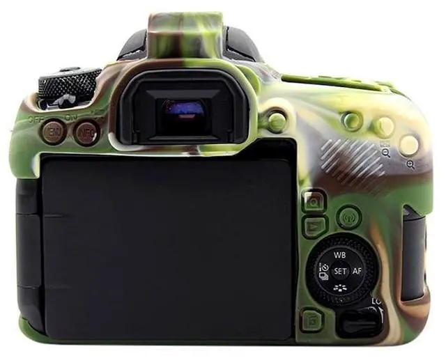 Alt view image 4 of 7 - PULUZ Soft Silicone Protective Case for Canon EOS 77D(Black)