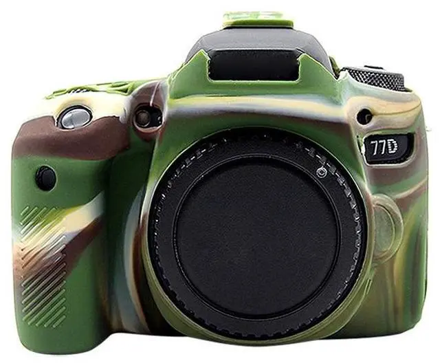 Alt view image 3 of 7 - PULUZ Soft Silicone Protective Case for Canon EOS 77D(Black)