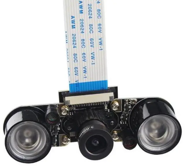 Alt view image 2 of 4 - 5MP OV5647 Adjustable Focal Infrared Night Vision Camera with 2 PCS IR Sensor Lights for Raspberry Pi 3