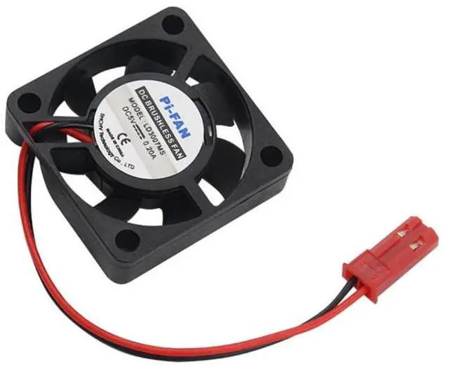 Alt view image 3 of 3 - DC 5V 0.2A Mini Computer Case Cooler Cooling Fan with Screws Parts for Raspberry Pi 3B / 2B / B+, Size: 30x30x8mm(Black)