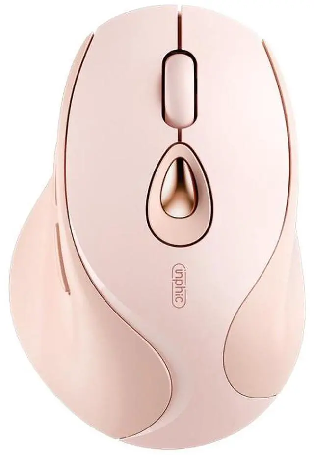 Main image of Inphic DR801 2.4G+Bluetooth 5.0/4.0 Wireless Mouse USB Tri-Mode Mute Rechargeable Girls Office Home Gaming Mouse (Pink)