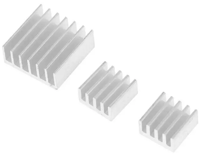 Alt view image 4 of 4 - 3 in 1 Cooling Heatsink Aluminium Heat Sink Pad Shims for Raspberry Pi 3 / 2