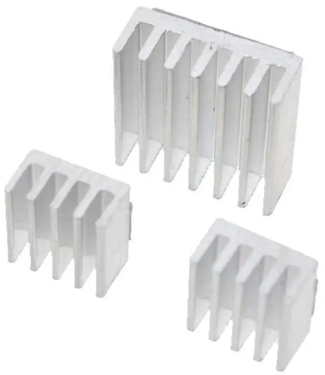 Alt view image 2 of 4 - 3 in 1 Cooling Heatsink Aluminium Heat Sink Pad Shims for Raspberry Pi 3 / 2