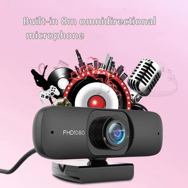 Alt view image 5 of 7 - HD Version 1080P C60 Webcast Webcam High-Definition Computer Camera With Microphone, Cable Length: 2.5m HD Version 1080P