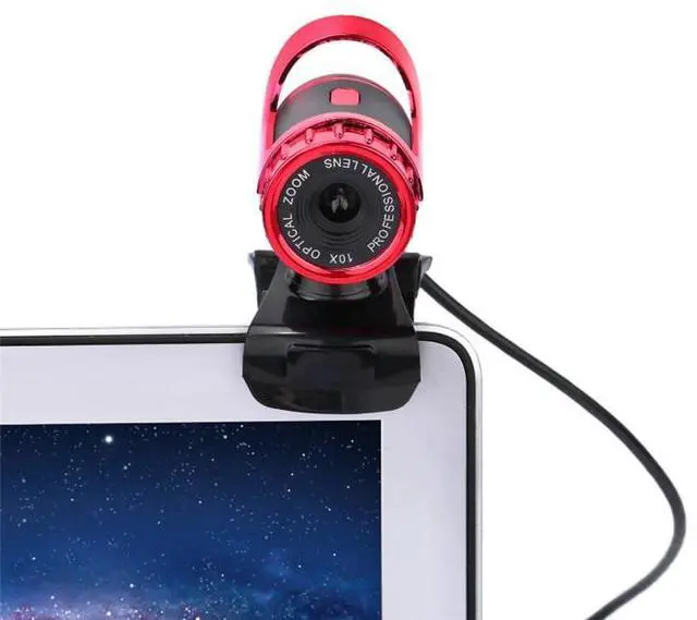 Alt view image 6 of 6 - HXSJ A859 480P Computer Network Course Camera Video USB Camera Built-in Sound-absorbing Microphone(No Camera Function Red) Red