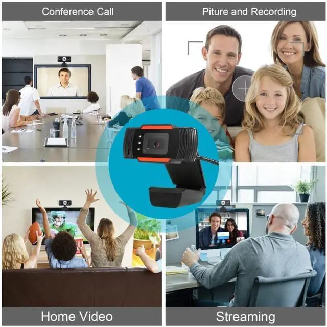 Alt view image 5 of 5 - A870C3 480P Webcam USB Plug Computer Web Camera with Sound Absorption Microphone & 3 LEDs, Cable Length: 1.4m