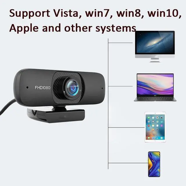 Alt view image 6 of 7 - HD Version 1080P C60 Webcast Webcam High-Definition Computer Camera With Microphone, Cable Length: 2.5m HD Version 1080P