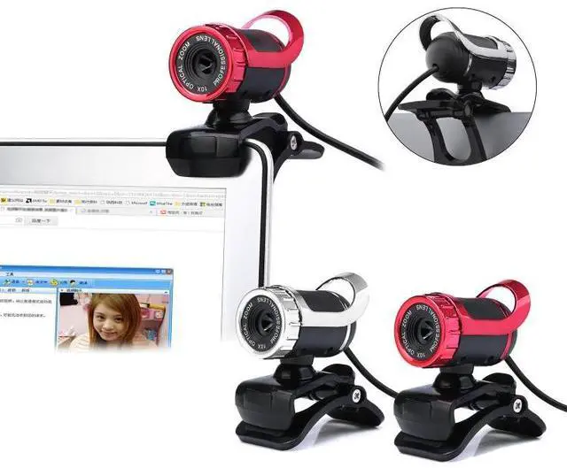 Alt view image 3 of 6 - HXSJ A859 480P Computer Network Course Camera Video USB Camera Built-in Sound-absorbing Microphone(No Camera Function Red) Red