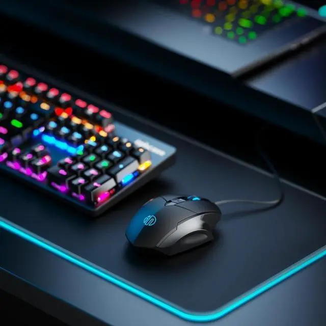Alt view image 2 of 7 - Inphic PW1H Wired Silent Illuminated Computer Gaming 6-Button Mouse(Gray)