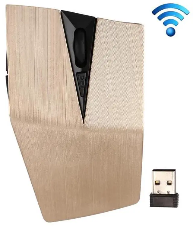 Main image of 2.4GHz USB Receiver Adjustable 1200 DPI Wireless Optical Mouse for Computer PC Laptop (Gold)