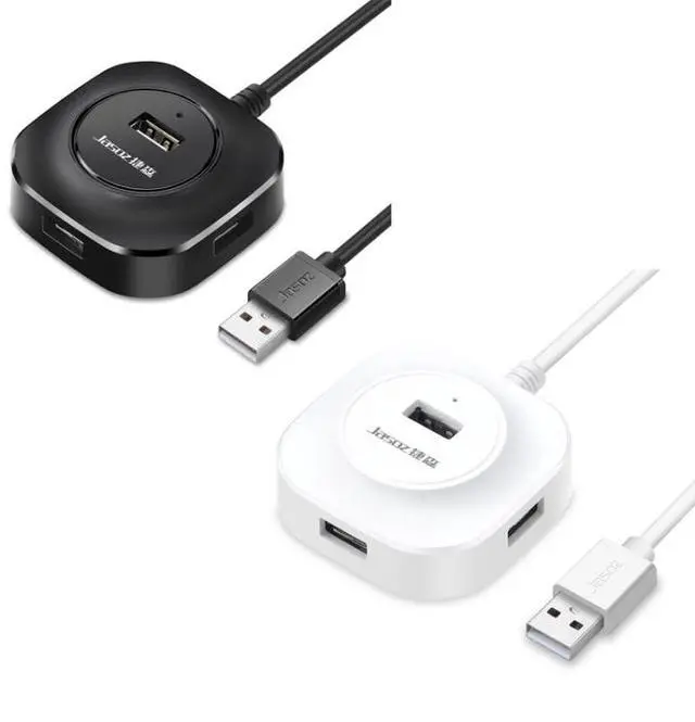 Alt view image 2 of 7 - Jasoz High-Speed USB2.0 4-Ports HUB 1 to 4 Docking HUB, Colour: Black 0.3m Black 0.3m