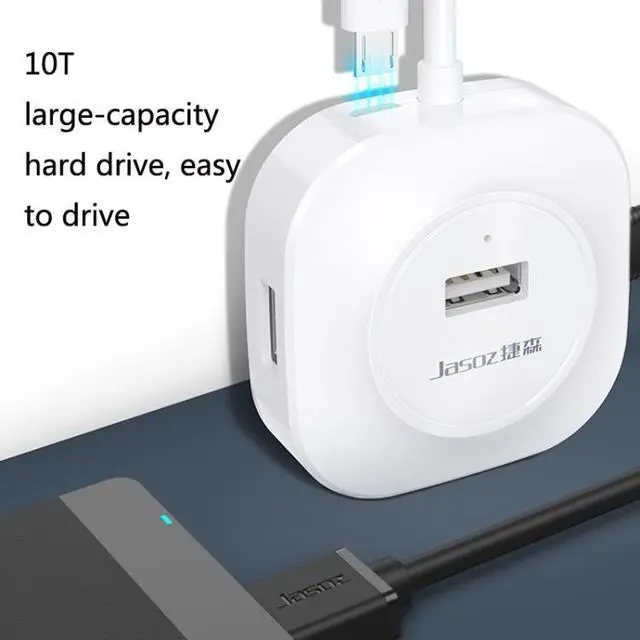 Alt view image 4 of 7 - Jasoz High-Speed USB2.0 4-Ports HUB 1 to 4 Docking HUB, Colour: Black 0.3m Black 0.3m