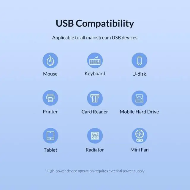 Alt view image 7 of 7 - 3019 4 x USB 3.0 to USB 3.0 Aluminum Alloy HUB Adapter with LED Indicator (Silver Grey)