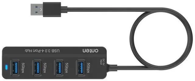 Alt view image 3 of 5 - Onten 5305 4 in 1 USB3.0 4-Ports HUB Docking Station 5305