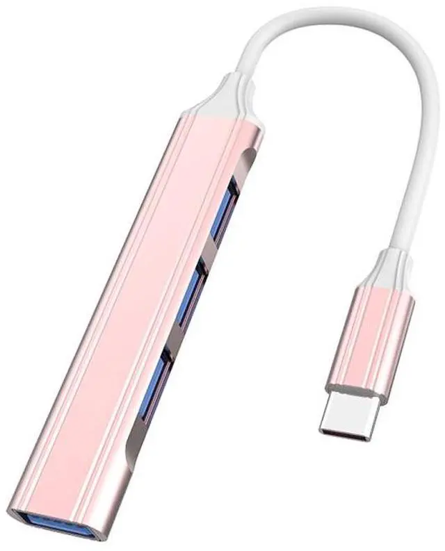 Main image of 4 in 1 Mini Multifunctional Expanded Docking, Spec: Type-C/USB-C 3.0 (Pink) Type-C/USB-C 3.0 (Pink)